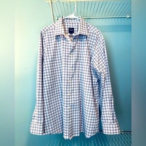 JoS A Bank Traveler traditional fit long sleeve button up shirt size XL classic